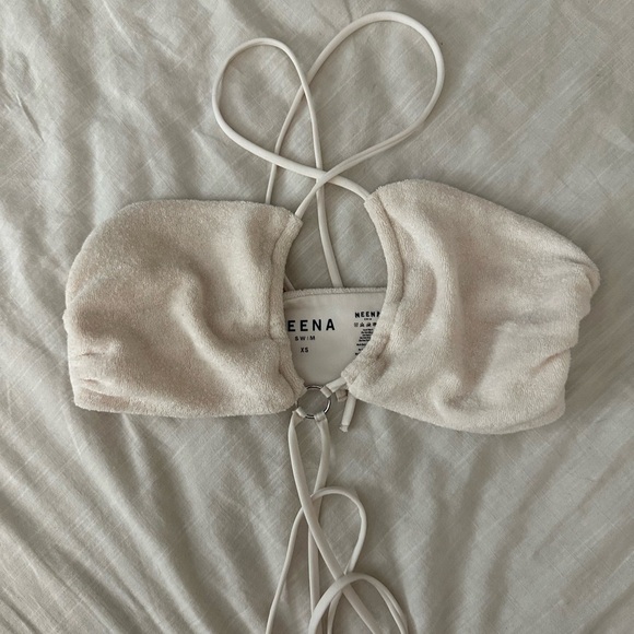 Neena Swim Terry Cut Out Bikini Top - Picture 3 of 4